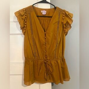 J Crew, Point Sur, peplum blouse. Like new